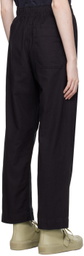 Margaret Howell Black Wide-Leg Lounge Pants