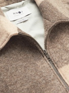 NN07 - Gael Checked Brushed Wool-Blend Jacket - Neutrals