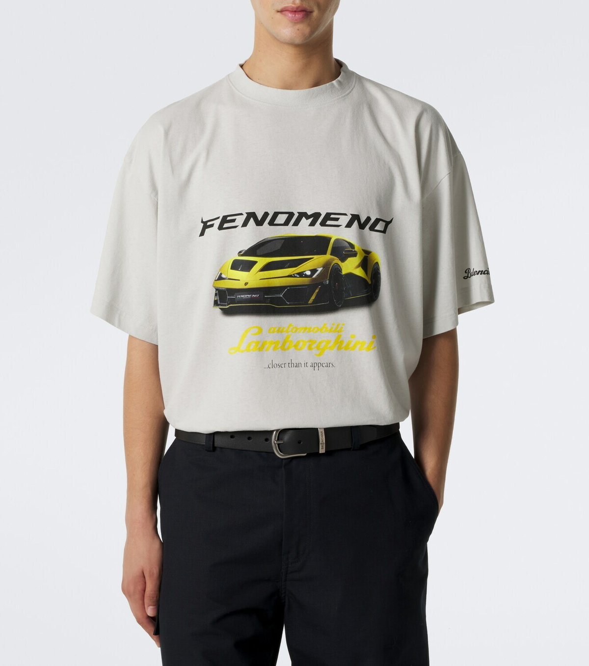 Balenciaga Oversized printed cotton jersey T-shirt