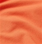 WTAPS - Logo-Appliquéd Cotton-Blend Jersey T-Shirt - Orange