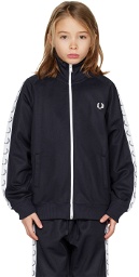 Fred Perry Kids Navy Taped Track Jacket