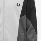 Fred Perry Men's Colour Block Track Jacket in Gunmetal