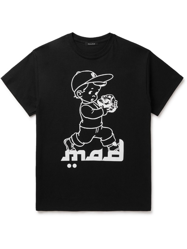 Photo: UNDERCOVER MADSTORE - MADSTORE Slim-Fit Printed Cotton-Jersey T-Shirt - Black