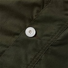 Albam Men's Button Through Parka Jacket in Olive