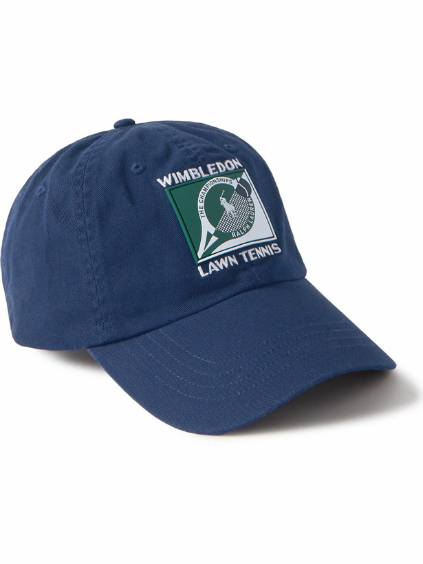 Photo: Polo Ralph Lauren - Wimbledon Logo-Embroidered Cotton-Twill Baseball Cap