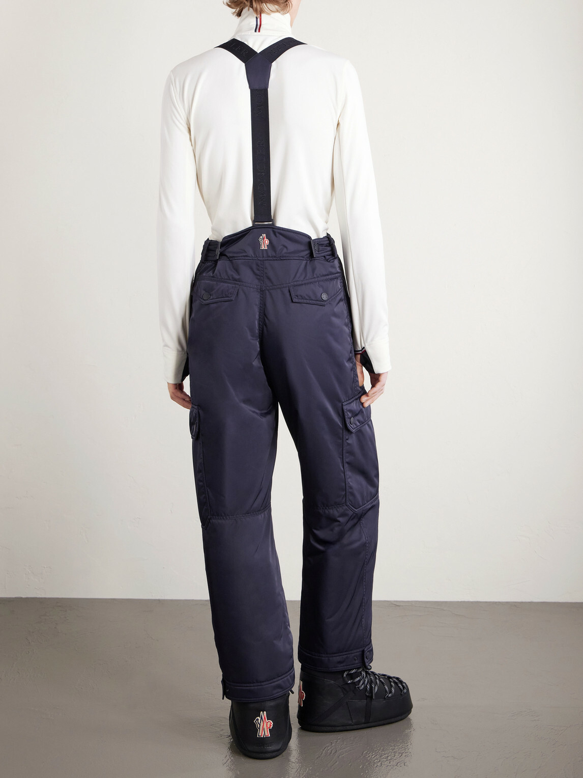 Moncler Grenoble - Wide-Leg Padded Ski Salopettes - Black