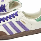 Adidas SAMBA OG Sneakers in Off White/Collegiate Purple/Pre Loved Green