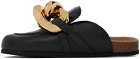 JW Anderson Black Chain Slip-on Loafers