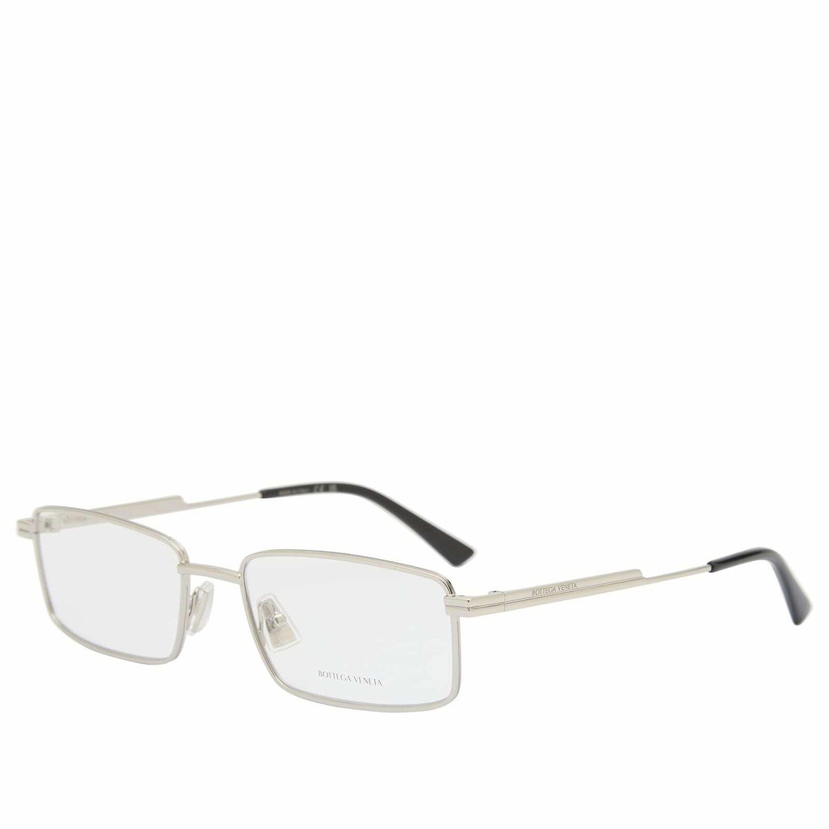 Bottega Veneta Eyewear Bottega Veneta BV1467O Sunglasses in Silver/Transparent 