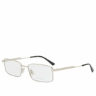 Bottega Veneta Eyewear Bottega Veneta BV1467O Sunglasses in Silver/Transparent 