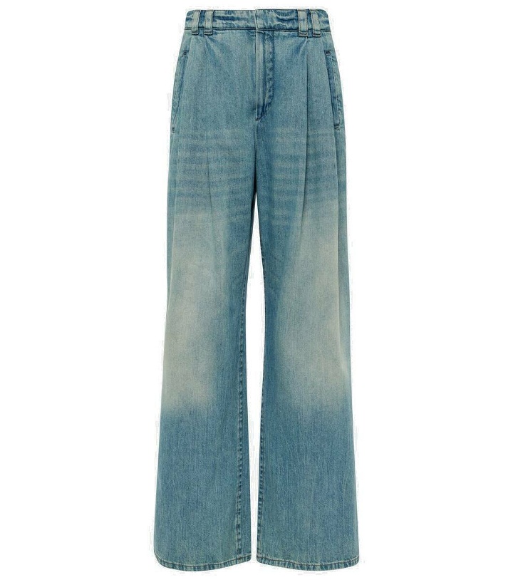 Photo: Brunello Cucinelli High-rise wide-leg jeans