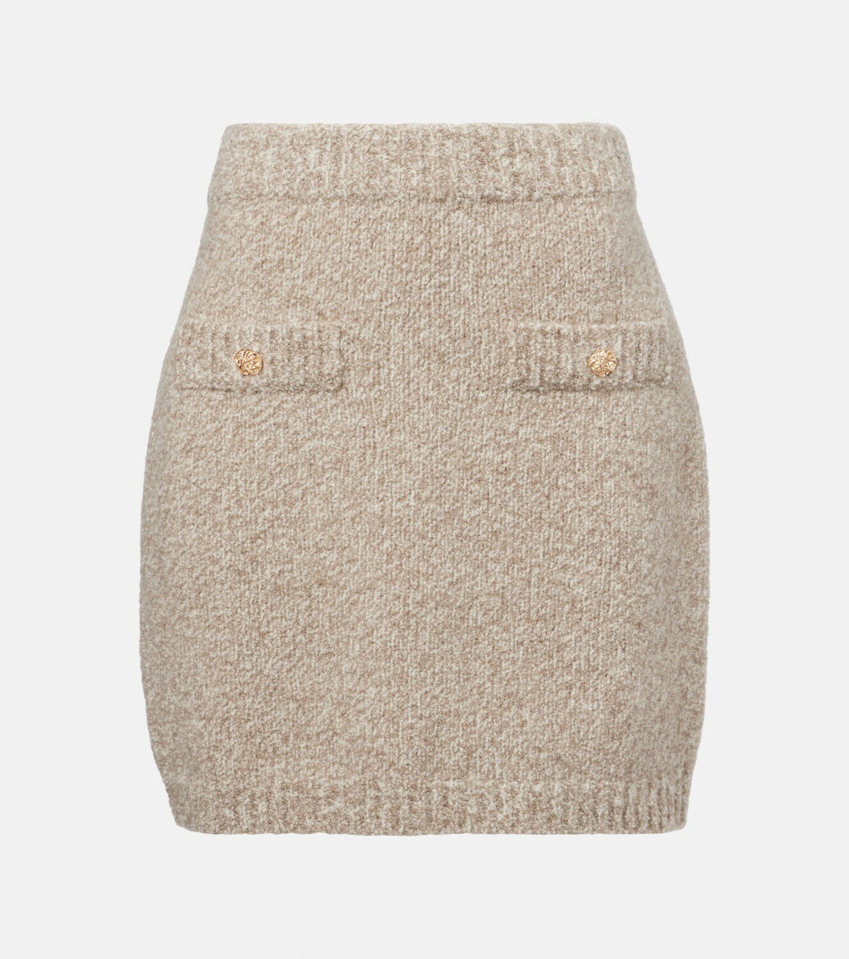 Jardin des Orangers Cashmere-blend miniskirt