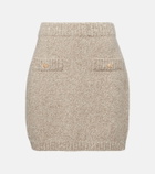 Jardin des Orangers Cashmere-blend miniskirt