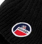 Fusalp - Softy III Logo-Appliquéd Ribbed Merino Wool and Cashmere-Blend Ski Beanie - Black
