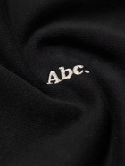 Abc. 123. - Logo-Appliquéd Cotton-Jersey Hoodie - Black