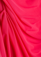 Talbot Runhof Cape-effect Stretch-tulle Gown Dark Pink