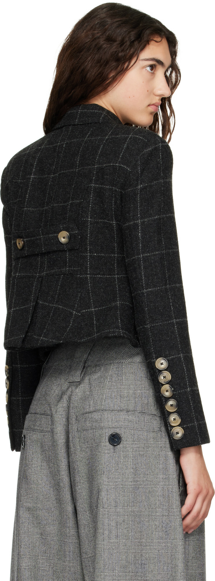 VAQUERA Black Melton Shrunken Blazer