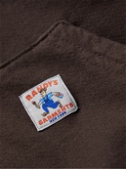 Randy's Garments - Logo-Appliquéd Cotton-Jersey Hoodie - Brown