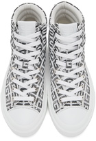 Givenchy White 4G Jacquard City Sneakers