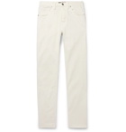 Brioni - Slim-Fit Stretch-Denim Jeans - Men - Off-white