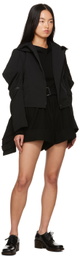 Yohji Yamamoto Black Belted Shorts