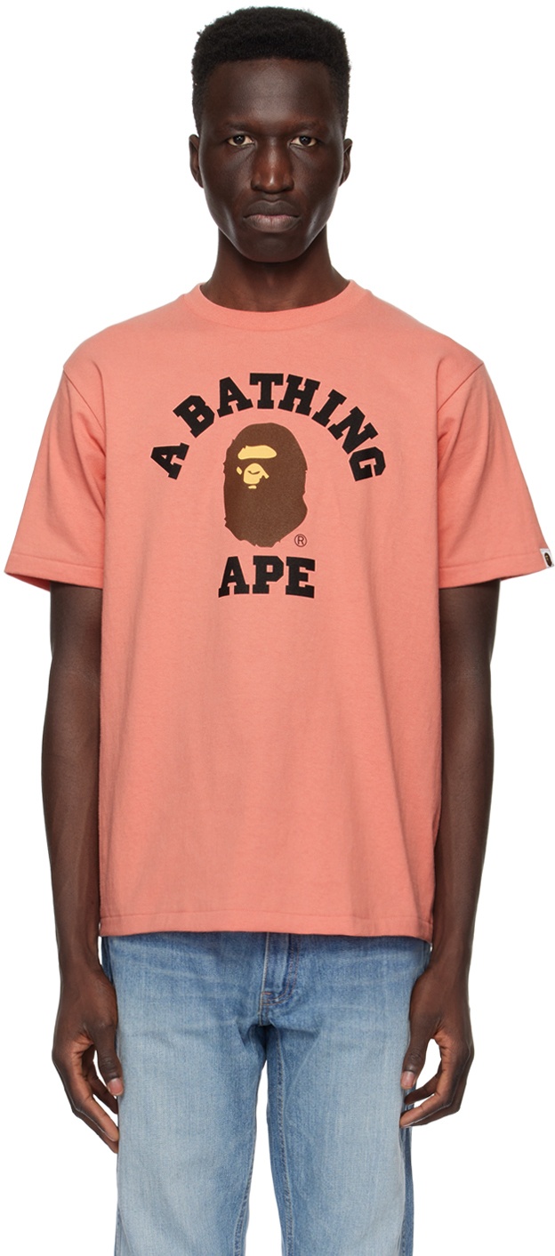 Photo: BAPE Pink College T-Shirt