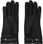 Burberry Black Monogram Gloves