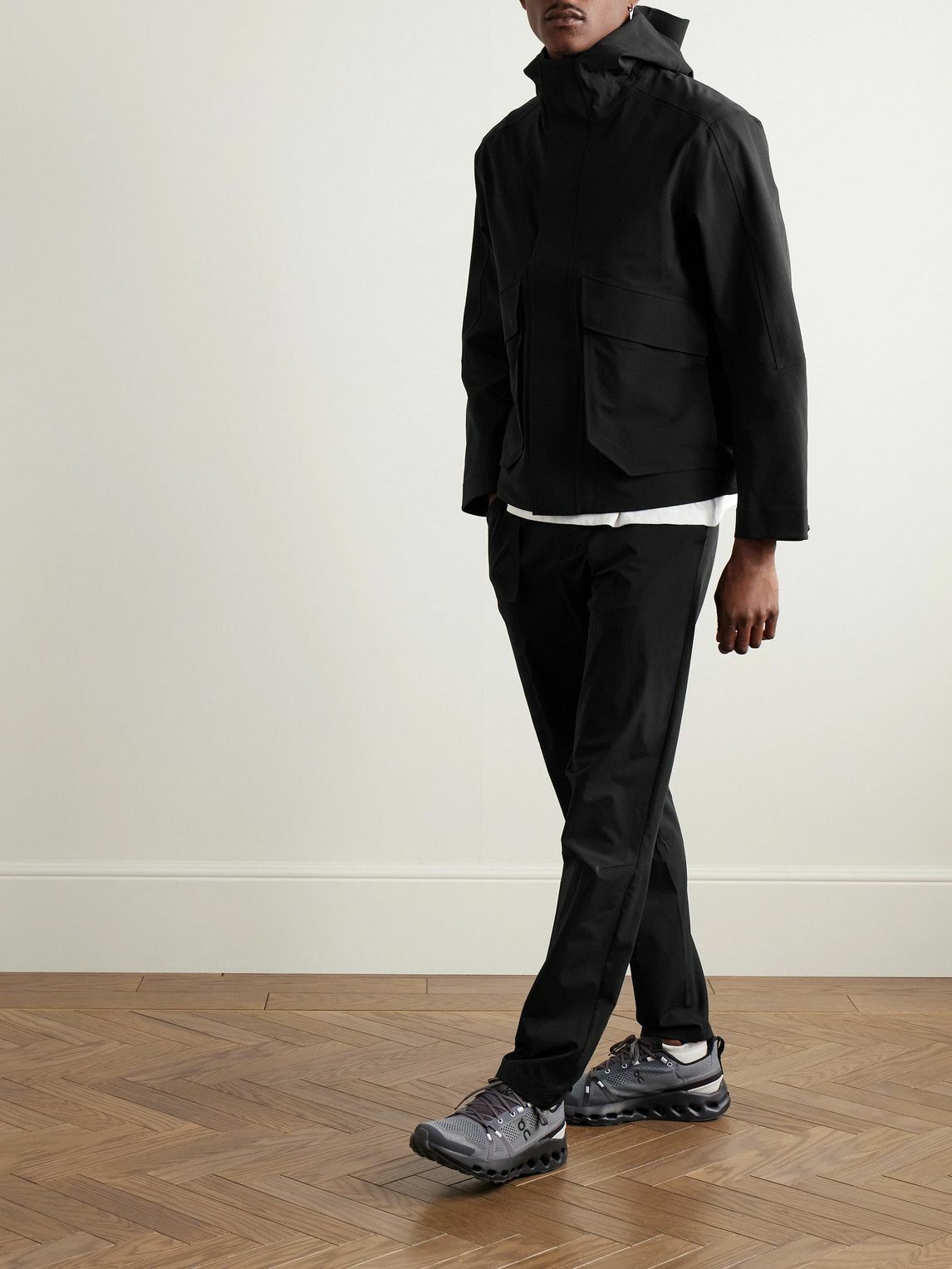 ON - Trek Tapered Ripstop-Trimmed Stretch Recycled-Shell Trousers - Black