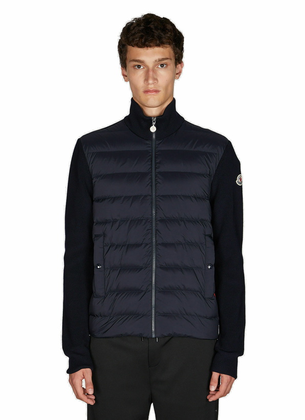 Photo: Quilted Front Jacket in Dark Blue