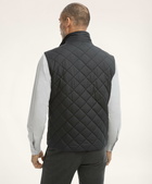 Brooks Brothers Men's Paddock Diamond Quilted Vest | Black