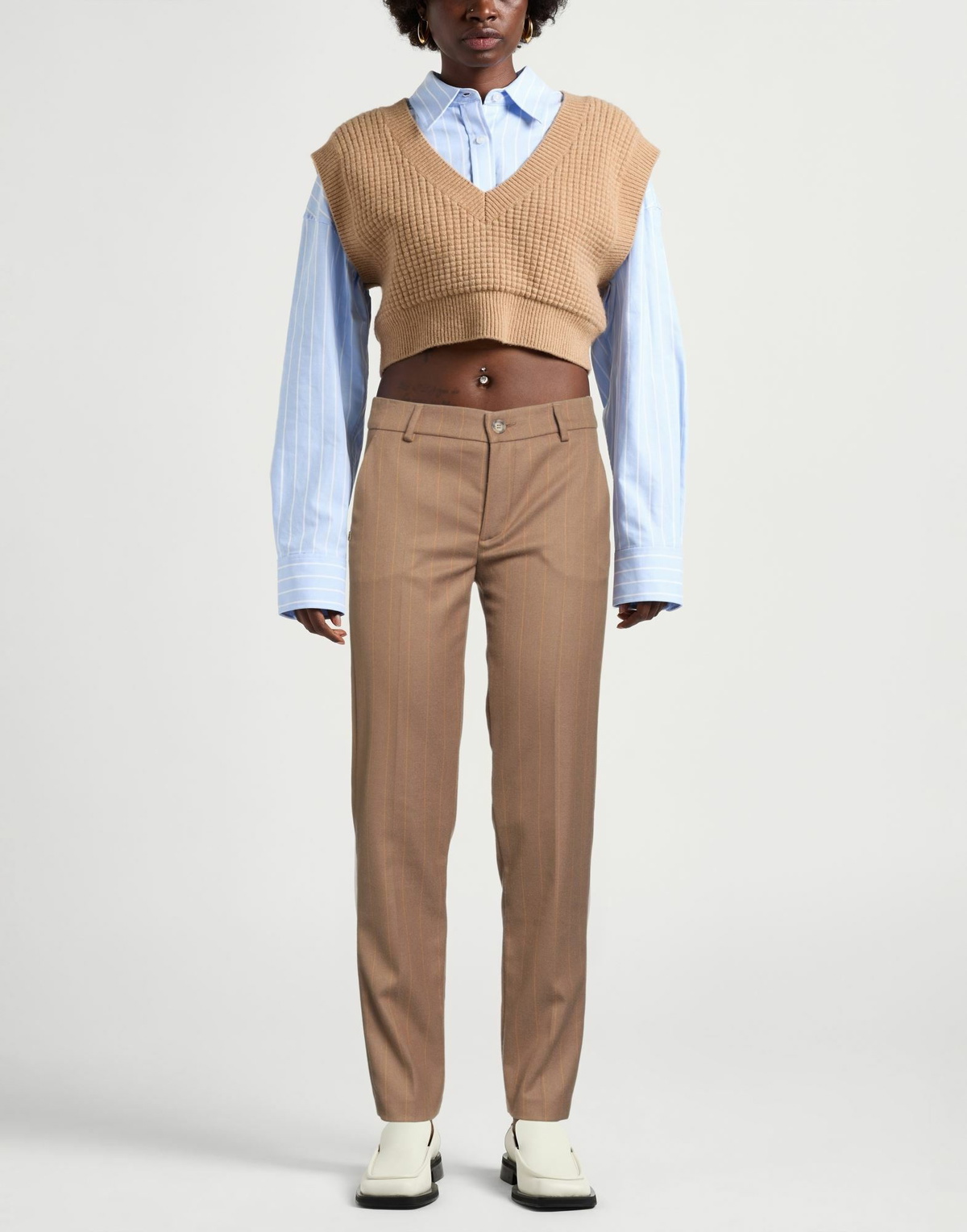 Manila Grace Womens Pants in Camel