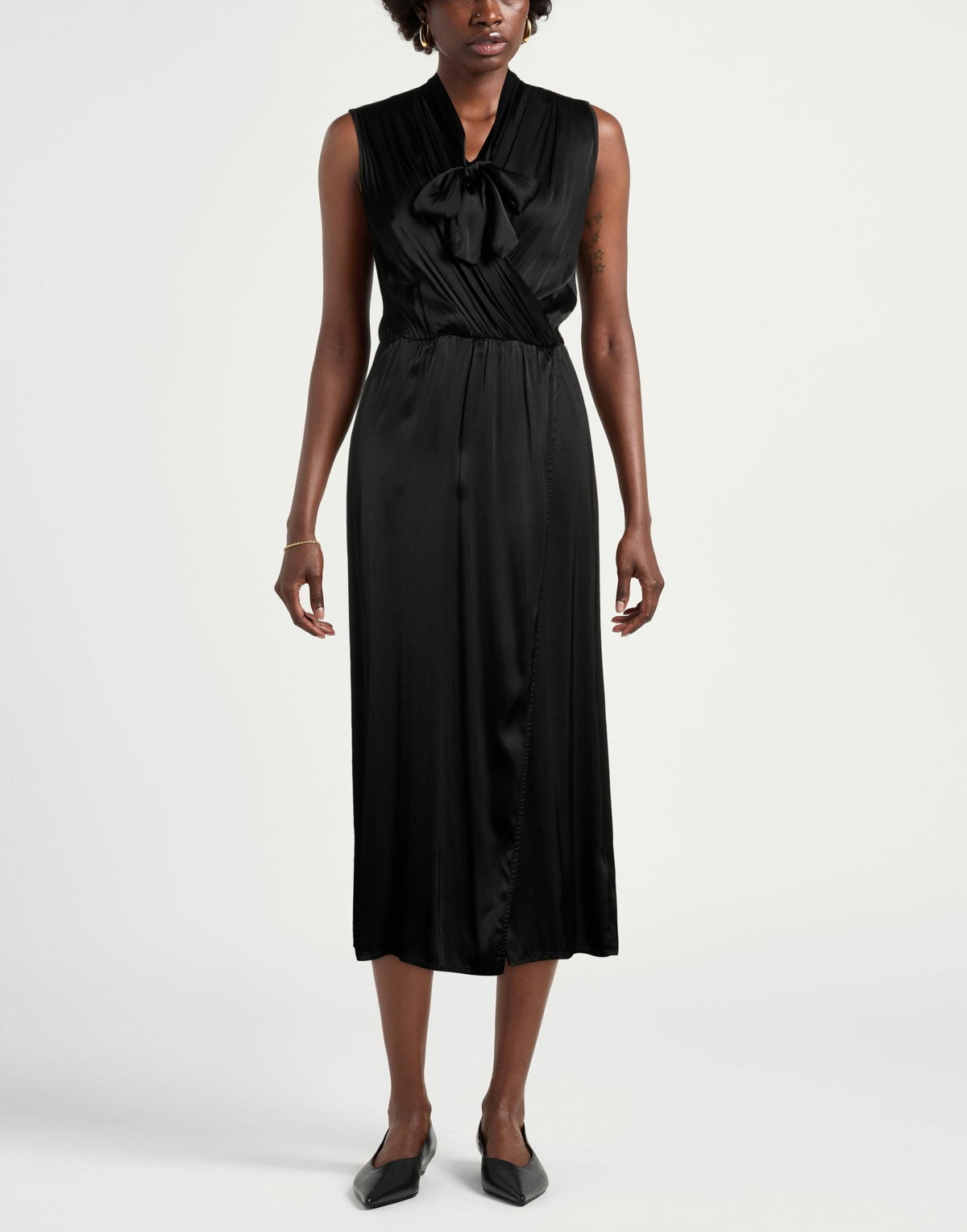 Manila Grace Womens Maxi dress in Black