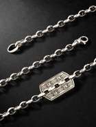 Stephen Webster - Inline Razor Sterling Silver Malachite Chain Necklace