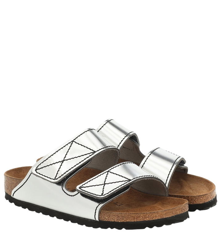 Photo: Proenza Schouler x Birkenstock metallic leather slides