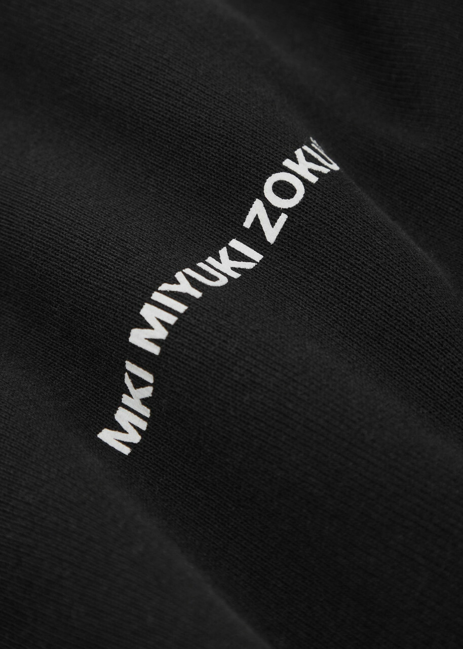 Mki Miyuki Zoku Uniform Hooded Cotton-blend Sweatshirt Black