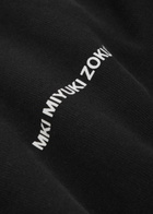 Mki Miyuki Zoku Uniform Hooded Cotton-blend Sweatshirt Black