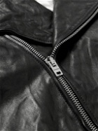 Acne Studios - Liker Distressed Leather Biker Jacket - Black