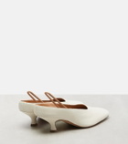 Calvin Klein Collection Anna leather slingback pumps