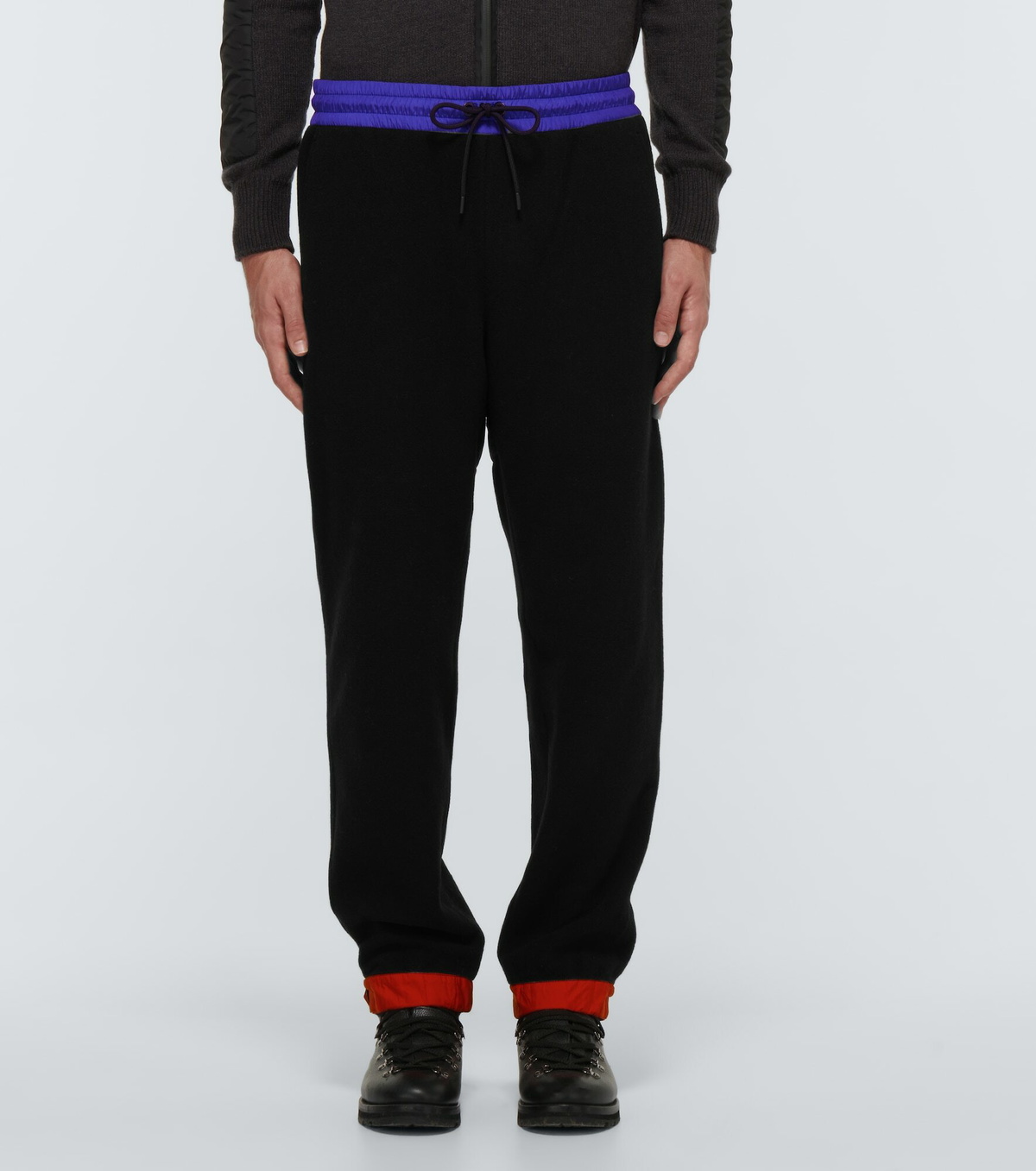 Moncler Grenoble - Fleece wool-blend pants