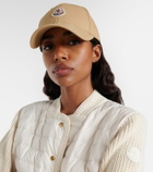 Moncler Logo cotton gabardine baseball cap