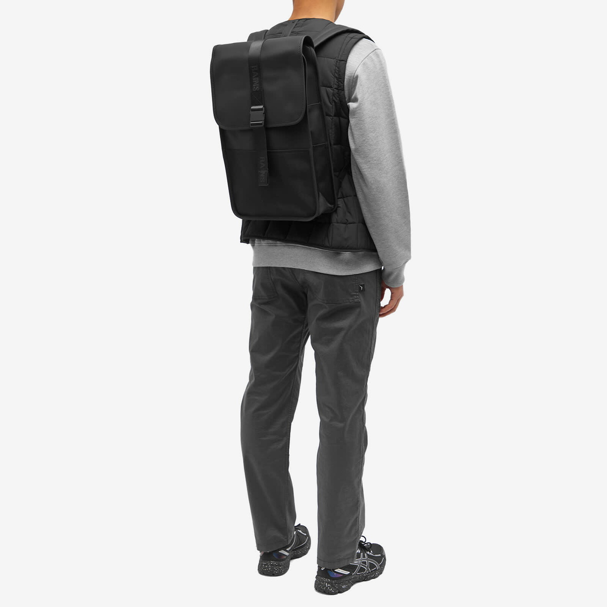 Rains Men's Trail Backpack in Black Rains