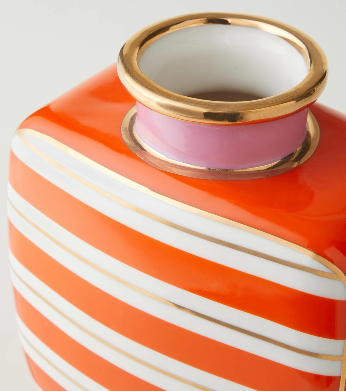 Jonathan Adler Portofino striped porcelain vase