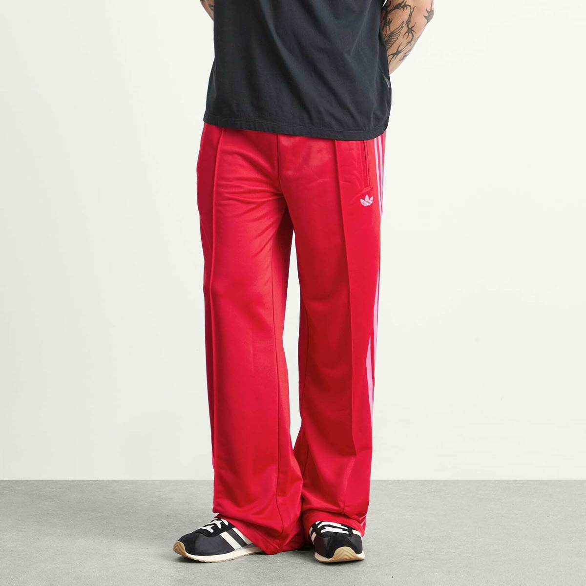 Adidas Men's Firebird Track Pants in Red