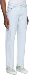 Dime Blue Classic Relaxed Jeans