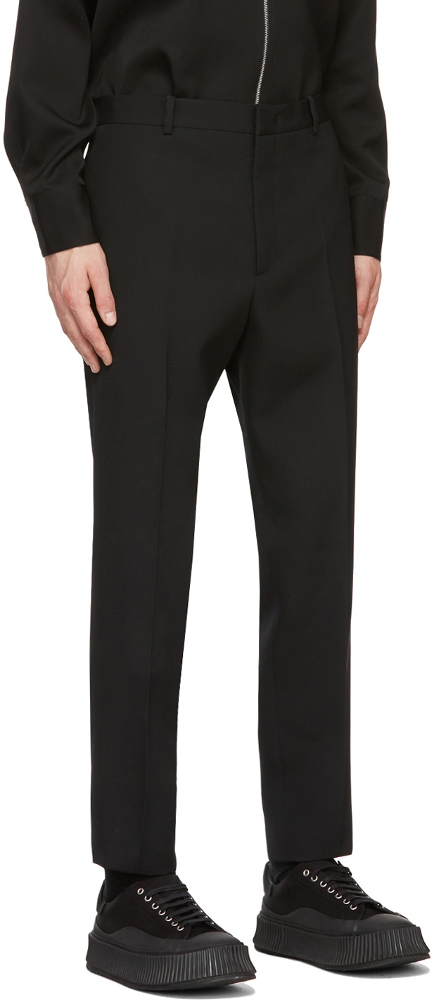 Jil Sander Black Wool Gabardine Trousers Jil Sander