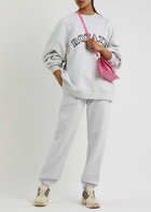 Rotate Sunday Logo-embroidered Cotton Sweatpants Light Grey