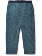 Nike Training - Cropped Cotton-Blend Dri-FIT Yoga Sweatpants - Blue