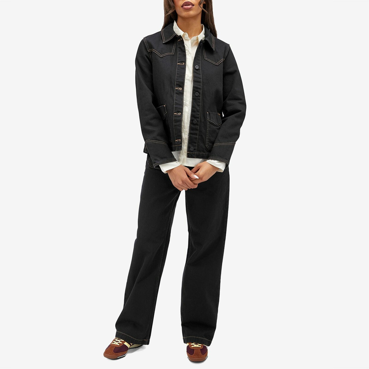 Nudie Jeans Co Women's Holly Western Denim Pants in Black