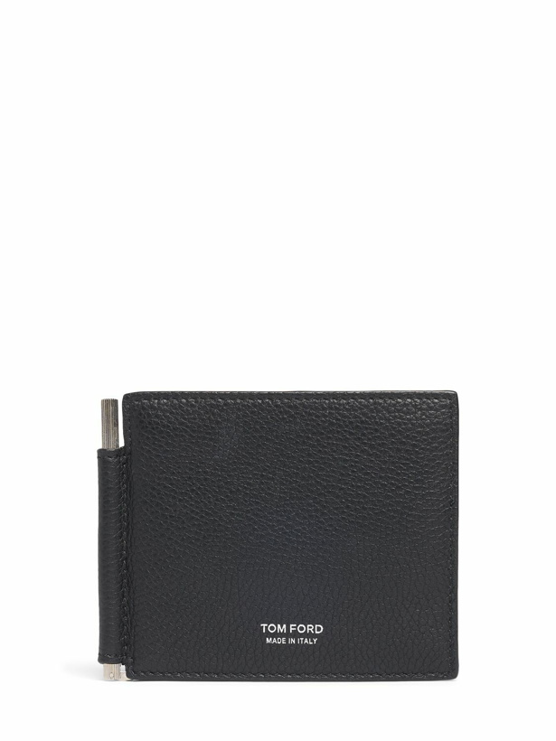 Photo: TOM FORD T Line Grain Leather Money Clip Wallet