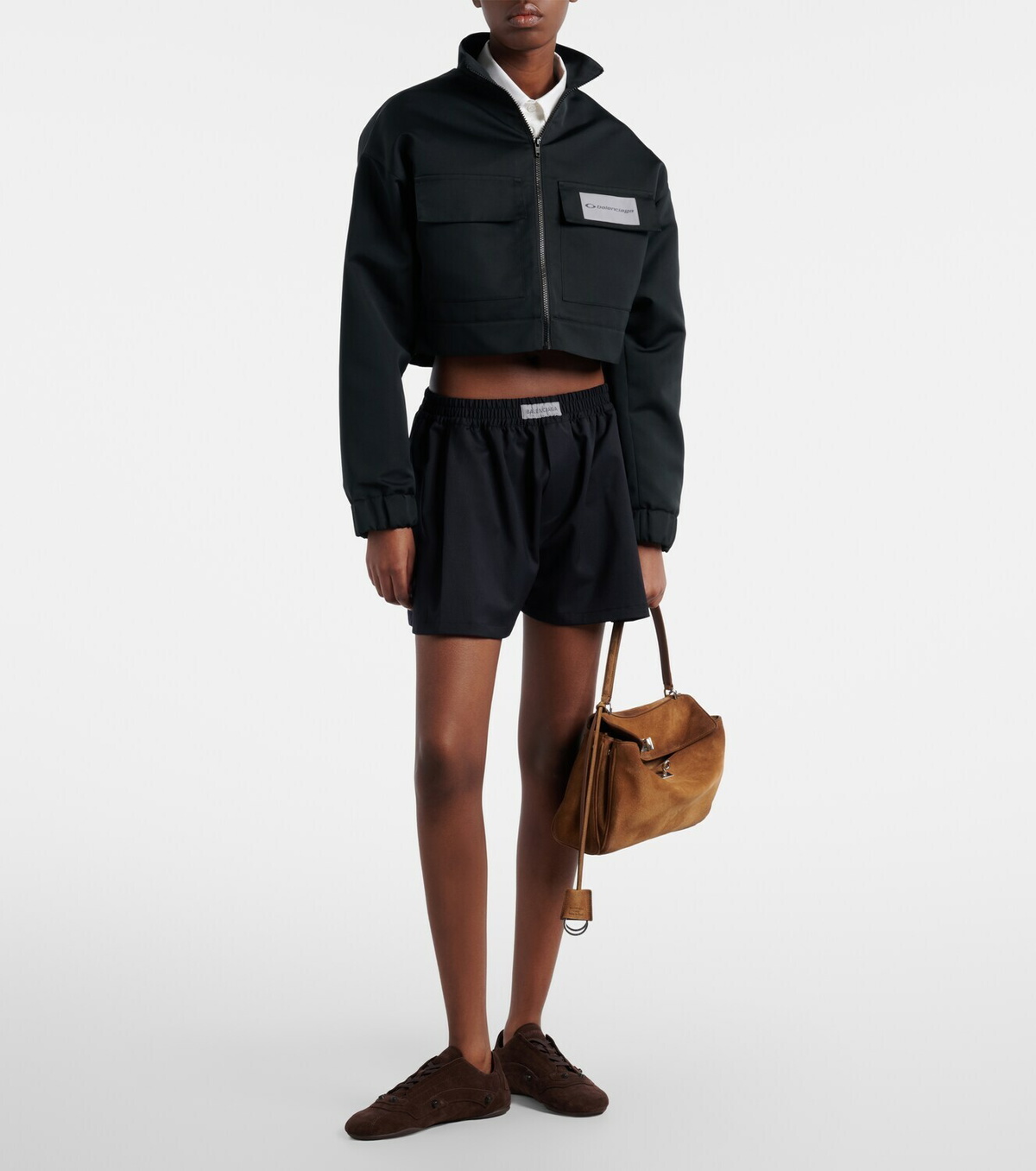 Balenciaga Rodeo Small suede tote bag